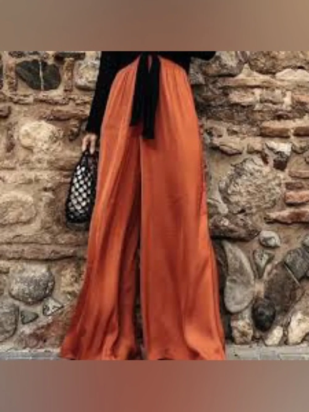 Zara Flowy Wide Palazzo Pant - Picture 9 of 9